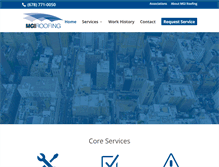 Tablet Screenshot of mgiroofing.com
